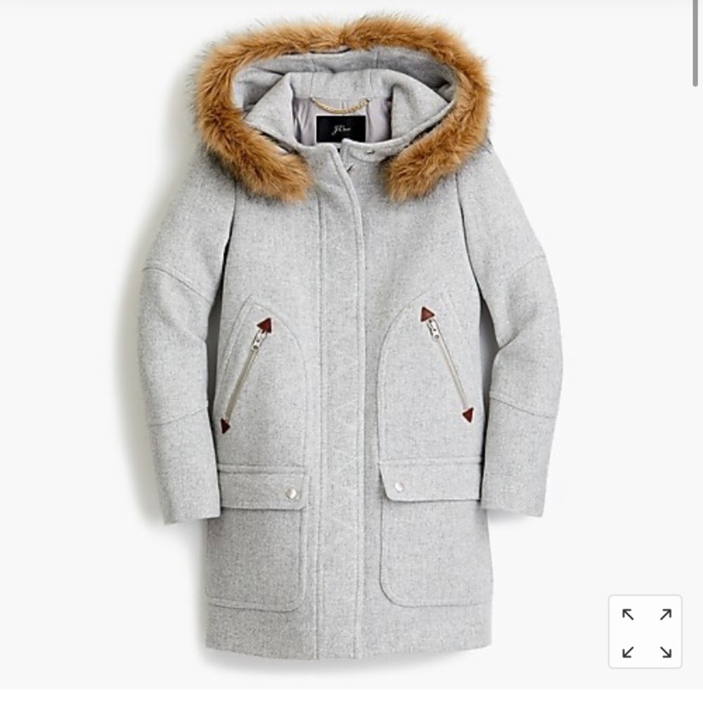 Jcrew chateau parka in Italian stadium-cloth wool